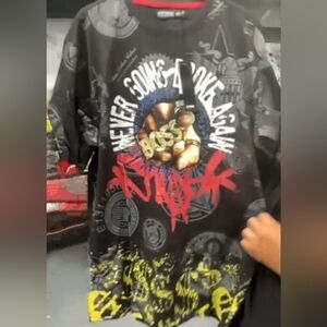 "Never go broke again." Contender short sleeve shirt blk (2XL)